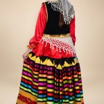 خرید لباس قاجار درباری تاریخی زنانه عکس جزئیات – مزون دنیام