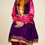 خرید لباس قاجار سنتی زنانه عکس جزئیات – مزون دنیام