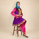 خرید لباس قاجار سنتی زنانه عکس نشسته – مزون دنیام