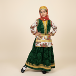 خرید لباس آذری طرح آیسان دخترانه کودک سنتی عکس با پوز متفاوت – مزون دنیام