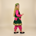 خرید لباس شلیته شلوار قاجار طرح سرخاب مزون دنیام عکس از کنار